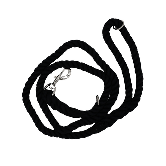 Rope Leash Black